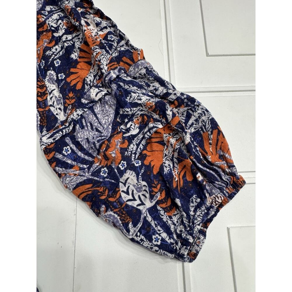 Maeve Anthropologie Boho Women’s Top Blouse XS Multicolor Blue 3/4 Sleeve - Picture 5 of 8